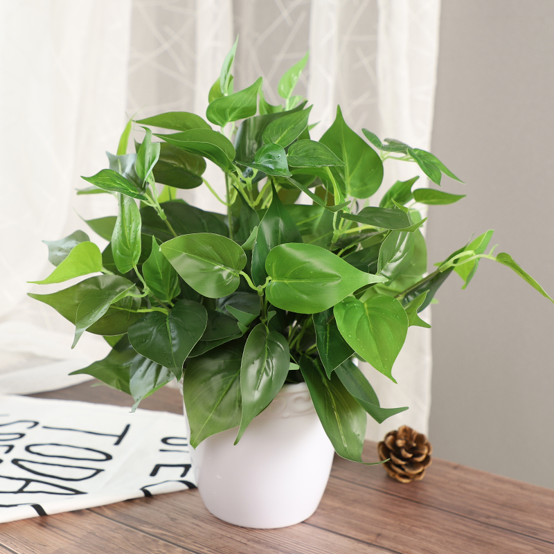 仿真植物盆景 永不凋零的绿意美学